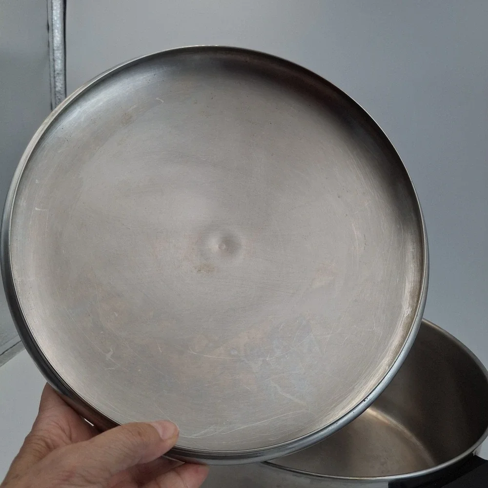 Vintage Revere Ware 4 1/2 Qt Copper Clad Stock Pot with Lid 1801 Clinton‎ IL USA